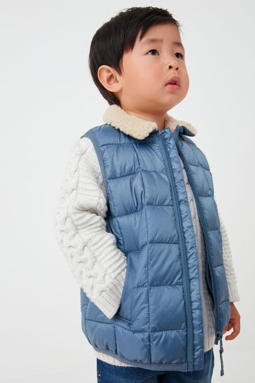 Light Blue Quilted Gilet (3mths-7yrs)