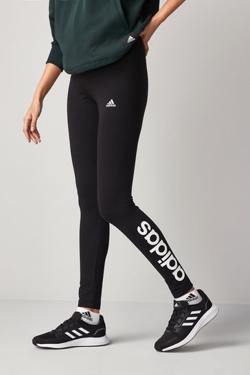 Buy adidas Black Sportswear Essentials High-Waisted Logo Leggings