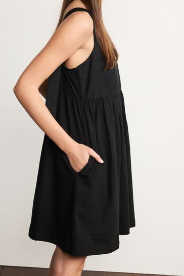 Black sleeveless deals midi dress