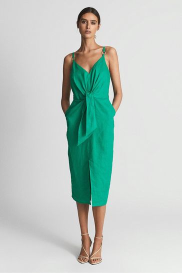 Reiss pale shop green dress
