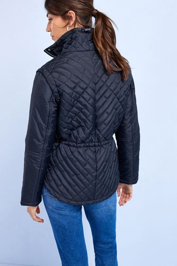 Blue short on sale jacket womens