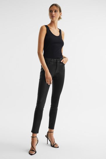Reiss on sale coated jeans