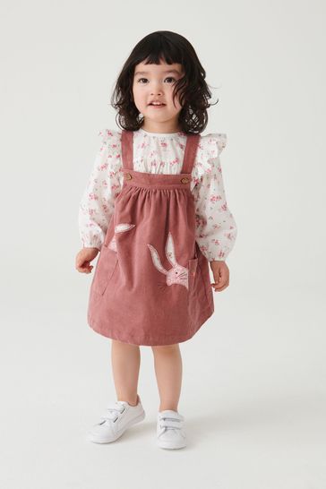 Buy Pink Bunny Pinafore And Blouse Set 3mths 7yrs from Next