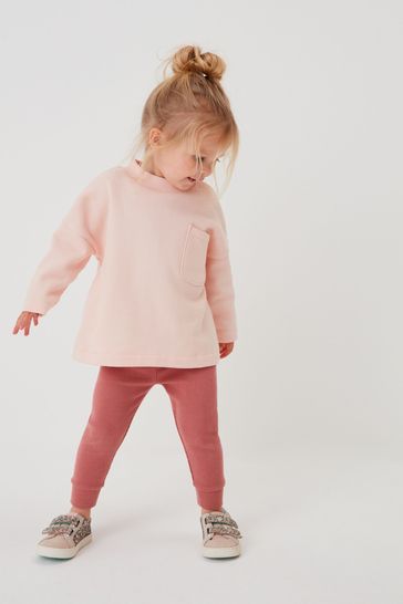 Pink Sweatshirt And Leggings Co-ord Set (3mths-7yrs)