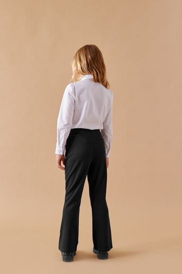 Flared sales school trousers
