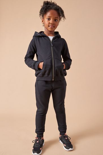 Black Hoodie And Joggers School Sports Set (3-16yrs)