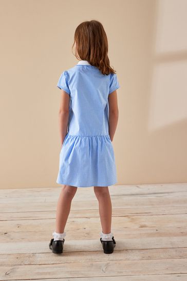 Blue gingham shop summer dress