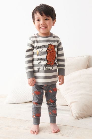 Pijama abrigado gris/blanco Gruffalo (9 meses - 9 años)
