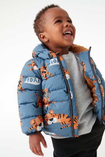 Boys grey padded coat store