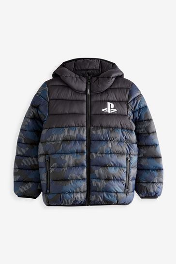 Blue Playstation Puffer Jacket (3-17yrs)