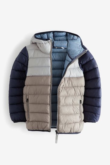 3 colour puffer jacket