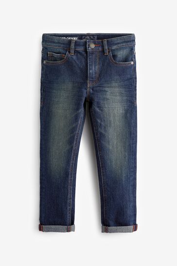 Vintage Blue Denim Super Skinny Fit Cotton Rich Stretch Jeans (3-17yrs)