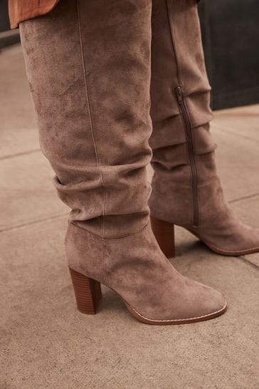 Taupe best sale slouch boots