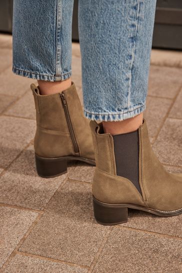 Buy Tan Brown Suede Regular Wide Fit Forever Comfort Leather