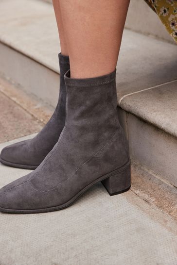 Grey ankle cheap boots next