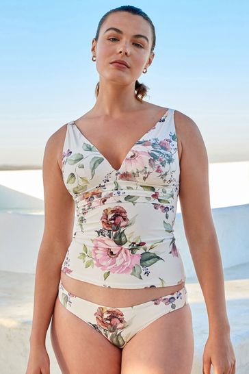 Tankini with discount tummy control panel