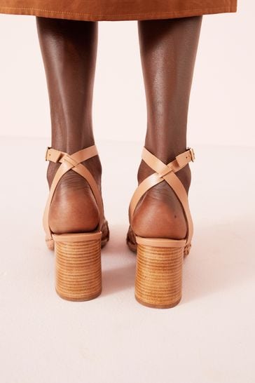 Buy Camel Signature Weave Block Heel Sandals from Next Hungary
