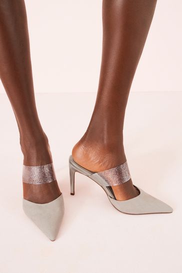 High heeled hotsell vinyl mule