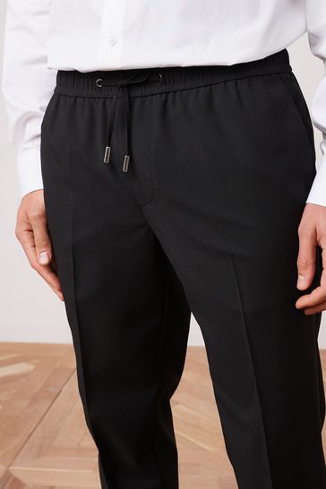 Black formal hot sale joggers