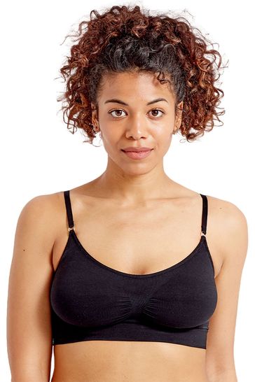 Pretty Polly Black Seamfree Eco Wear Bralet