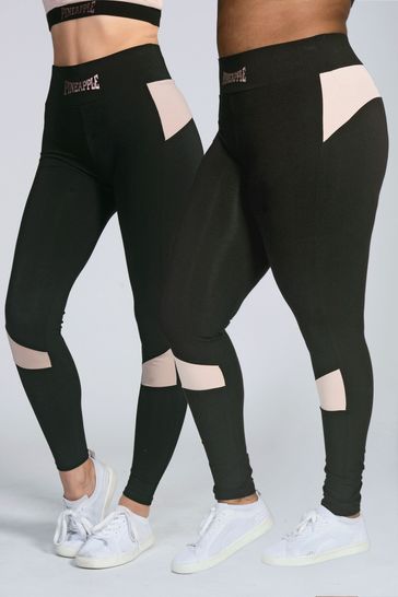 Black deals panel leggings