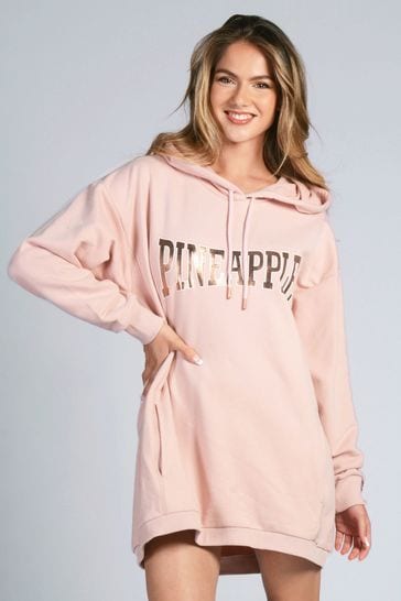 Pineapple Pink Logo Hoodie Dress