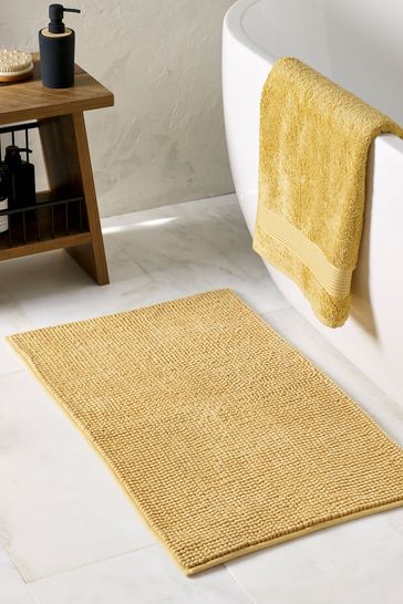 Yellow shop bath rug