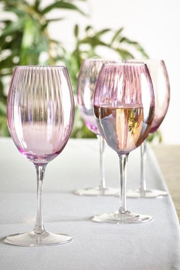 Mauve Sienna Set of 4 Wine Glasses