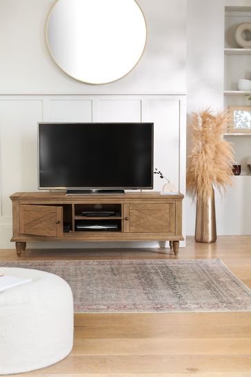 Next mango wood tv on sale unit