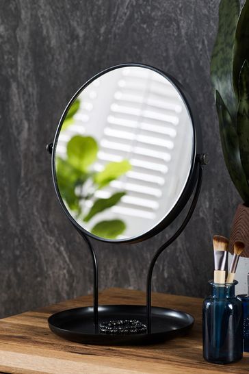 Black Reversible Dressing Table Mirror