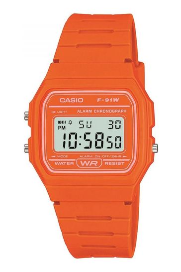 Buy Casio Classic Orange and LCD Plastic Resin Quartz