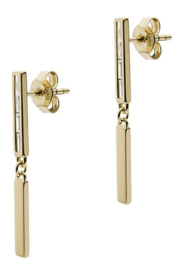 Emporio Armani Ladies Gold Tone Jewellery Sentimental Earrings