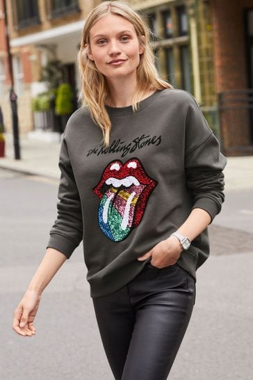 Rolling stones best sale sequin sweatshirt