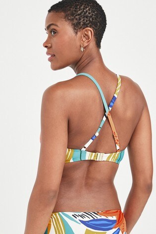 Floral triangle bikini