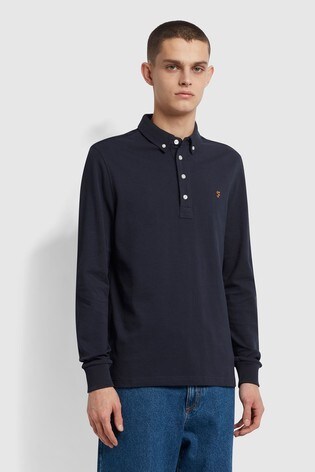 Farah ricky long sleeve polo clearance