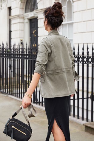 mint velvet khaki skirt