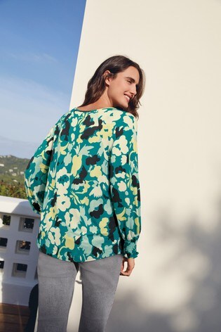 green smock top