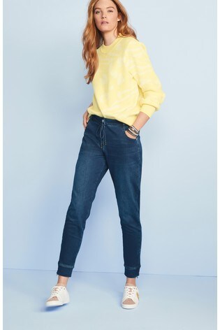 jersey denim joggers