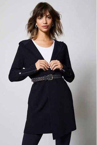 mint velvet black ottoman cardigan