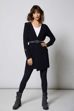 mint velvet black ottoman cardigan
