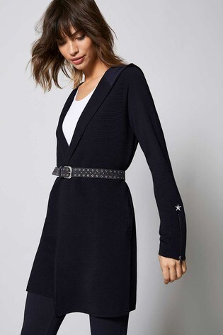 mint velvet black ottoman cardigan