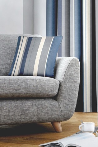 Fusion Blue Whitworth Stripe Cushion