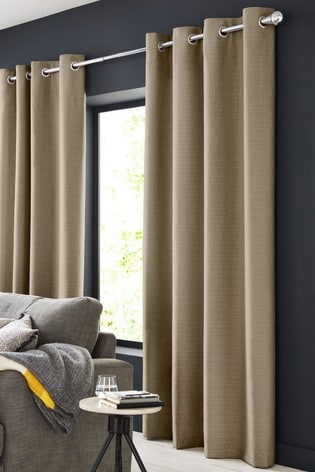 Cotton Eyelet Lined Curtains