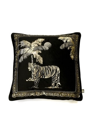 Laurence Llewelyn-Bowen Black Tiger Luxury Cushion