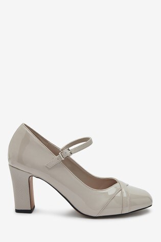 grey mary jane shoes