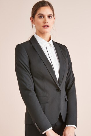 black single breasted formal coat