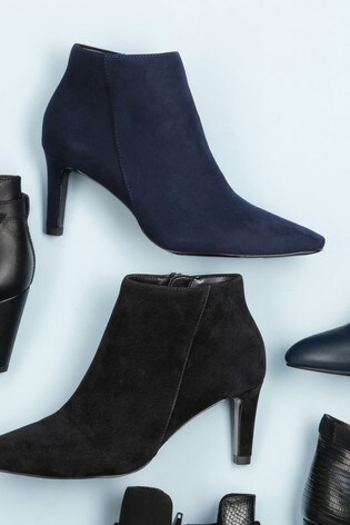 navy blue shoe boots uk