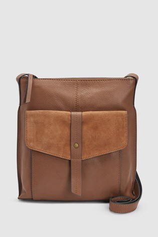 Buy Tan Leather Messenger Bag from Next Ireland