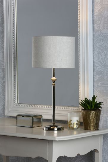 Laura Ashley Polished Nickel Highgrove Table Lamp