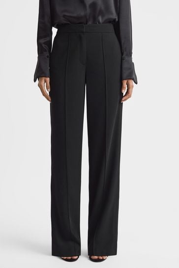 Buy Reiss Black Aleah Pull On Trousers from the Next UK online shop